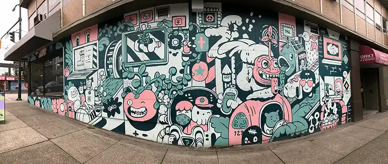 A mural by Peter Ricq