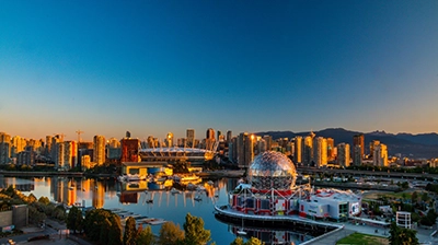A view of Vancouver city